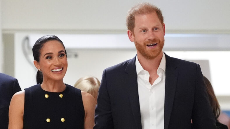 Meghan Markle com seu esposo